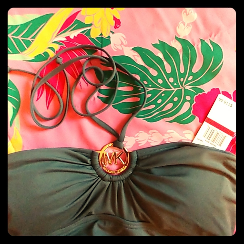 Michael Kors green Tankini set Sz XS